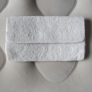 Vintage Japanese Beaded Bridal Clutch